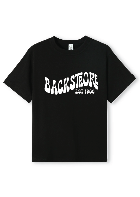 NEW PUFF PRINT STROKE TEES  - BLACK/WHITE