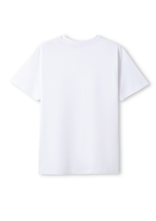 NEW PUFF PRINT STROKE TEES  - WHITE/BLACK
