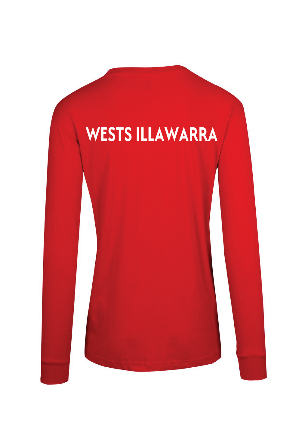 WESTS ILLAWARRA  SWIM CLUB LONG SLEEVE TEE  - KIDS/UNISEX RED