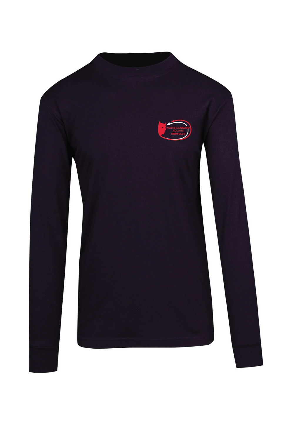 WESTS ILLAWARRA  SWIM CLUB LONG SLEEVE TEE  - KIDS/UNISEX NAVY