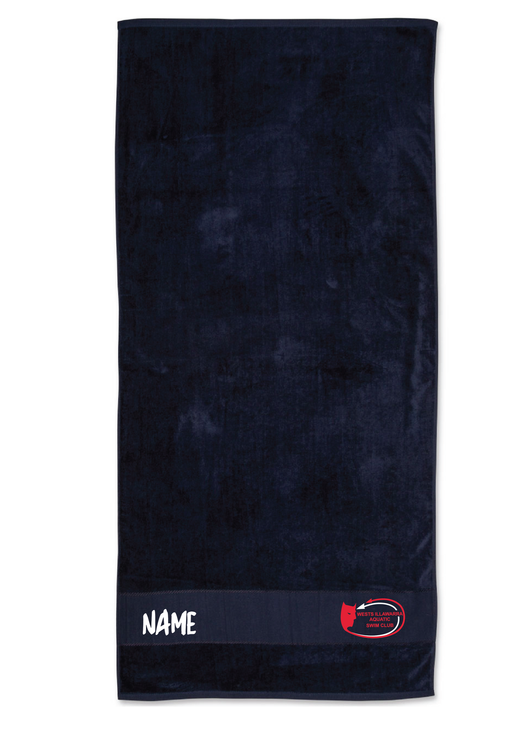 WESTS ILLAWARRA SWIM CLUB TOWEL- NAVY