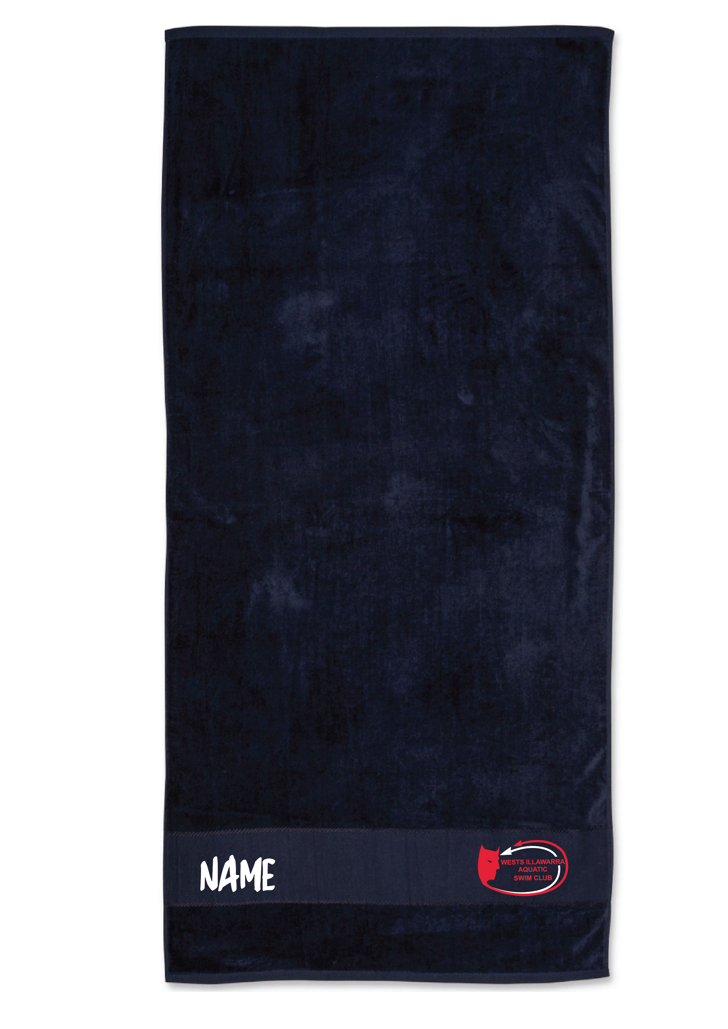 WESTS ILLAWARRA SWIM CLUB TOWEL- NAVY