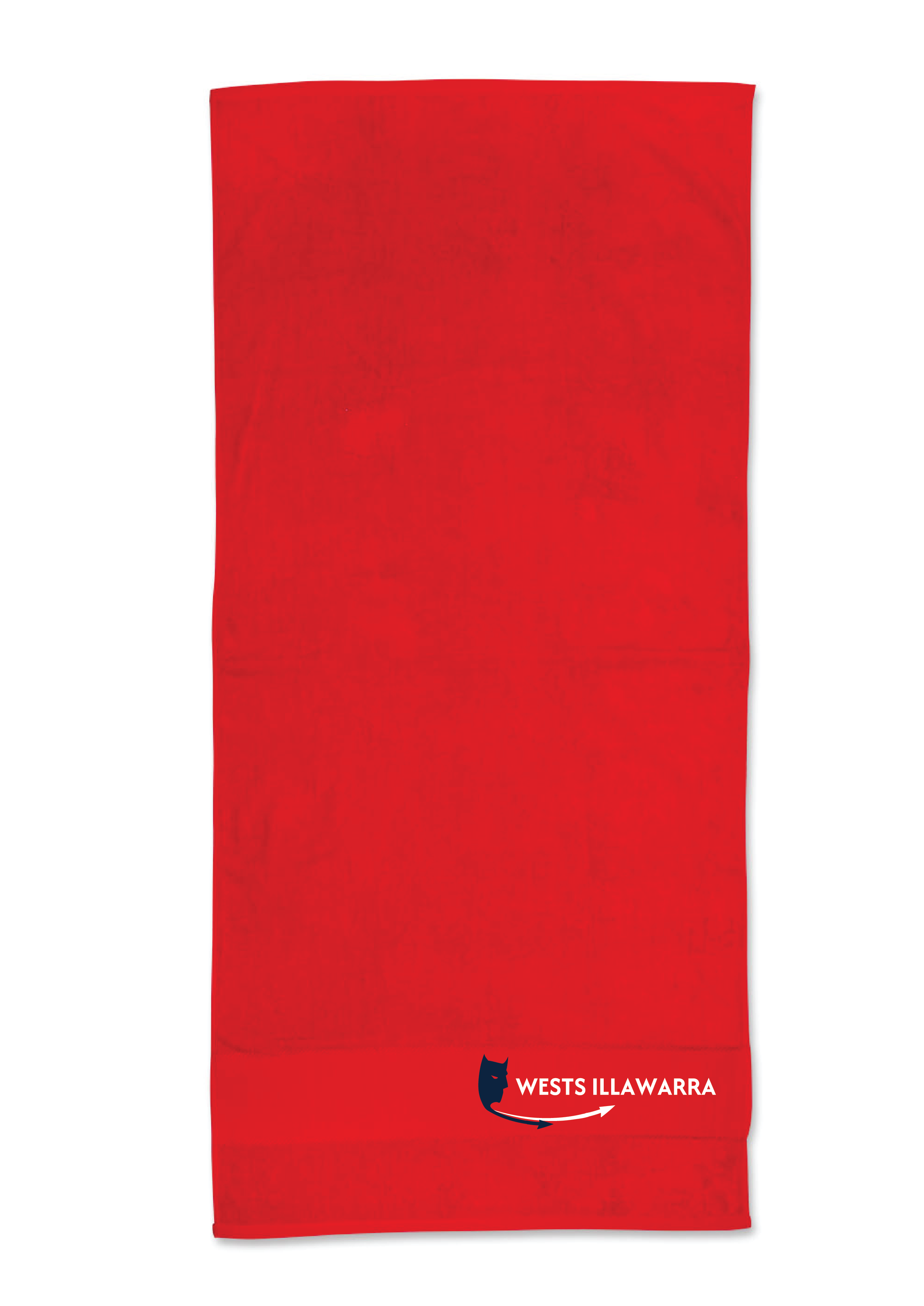 WESTS ILLAWARRA SWIM CLUB TOWEL- RED