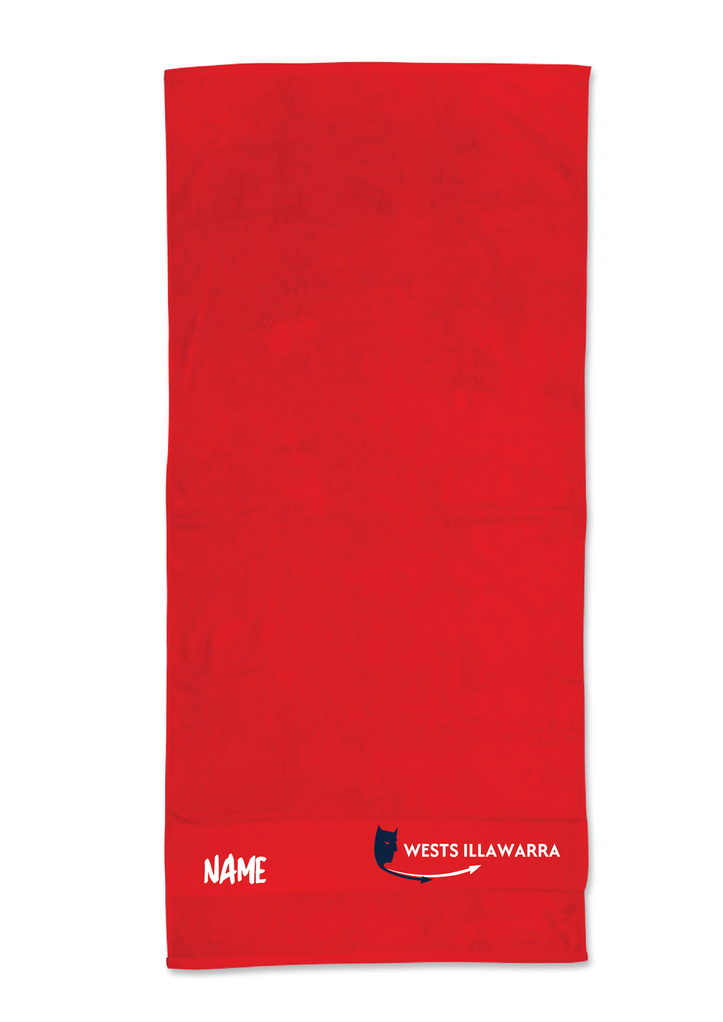 WESTS ILLAWARRA SWIM CLUB TOWEL- RED