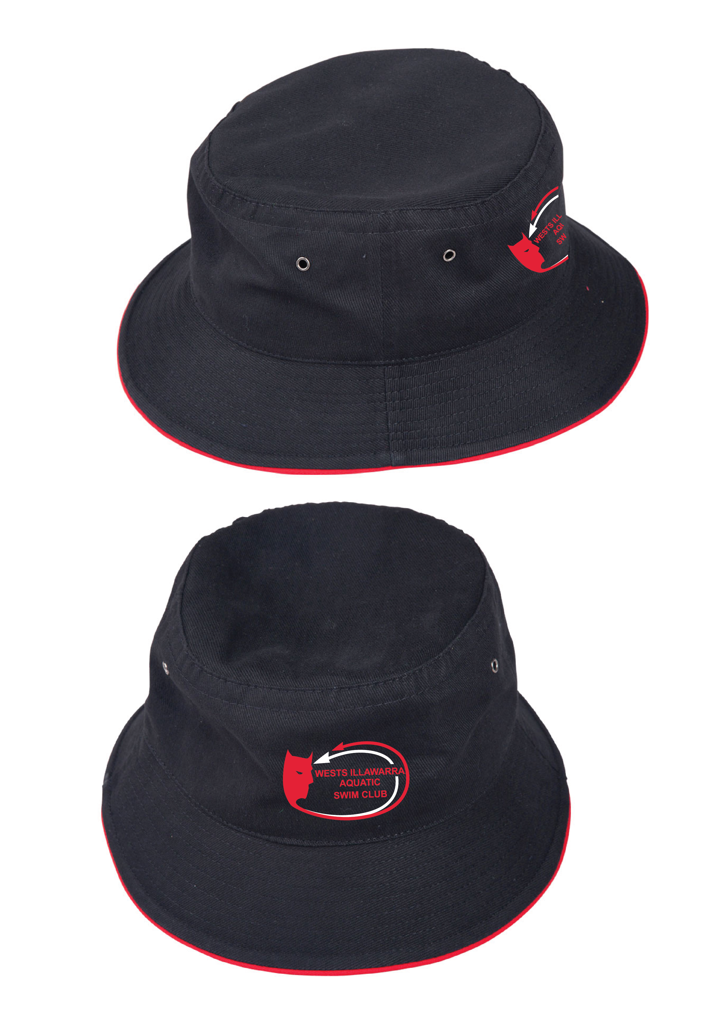 WESTS ILLAWARRA SWIM CLUB BUCKET HAT - NAVY