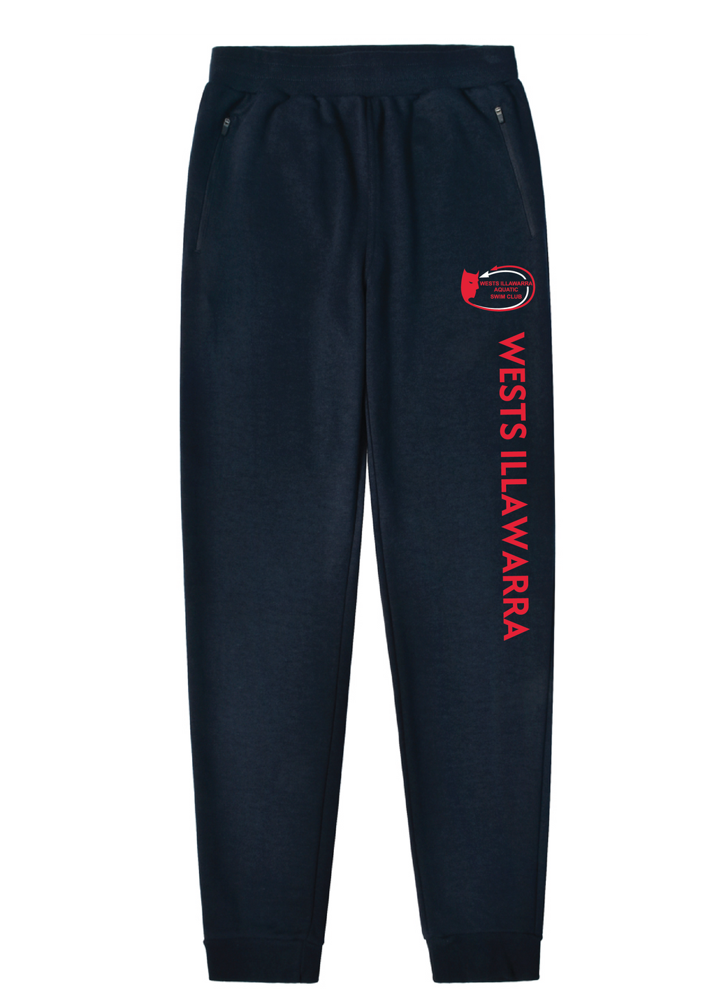 WESTS ILLAWARRA FLEECE TRACKPANT ZIP POCKETS TAPERED LEG - KIDS/UNISEX