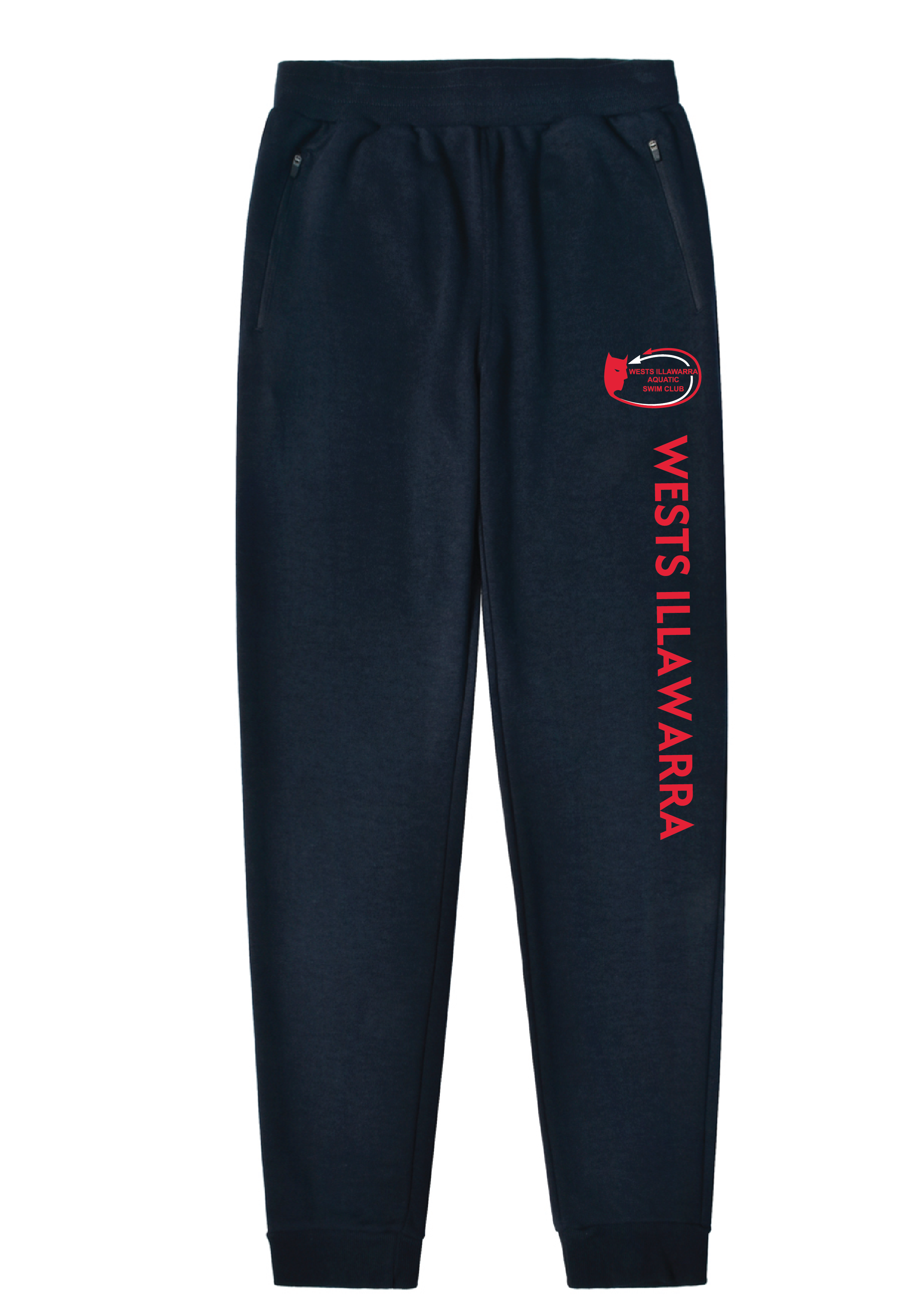 WESTS ILLAWARRA FLEECE TRACKPANT ZIP POCKETS TAPERED LEG - KIDS/UNISEX
