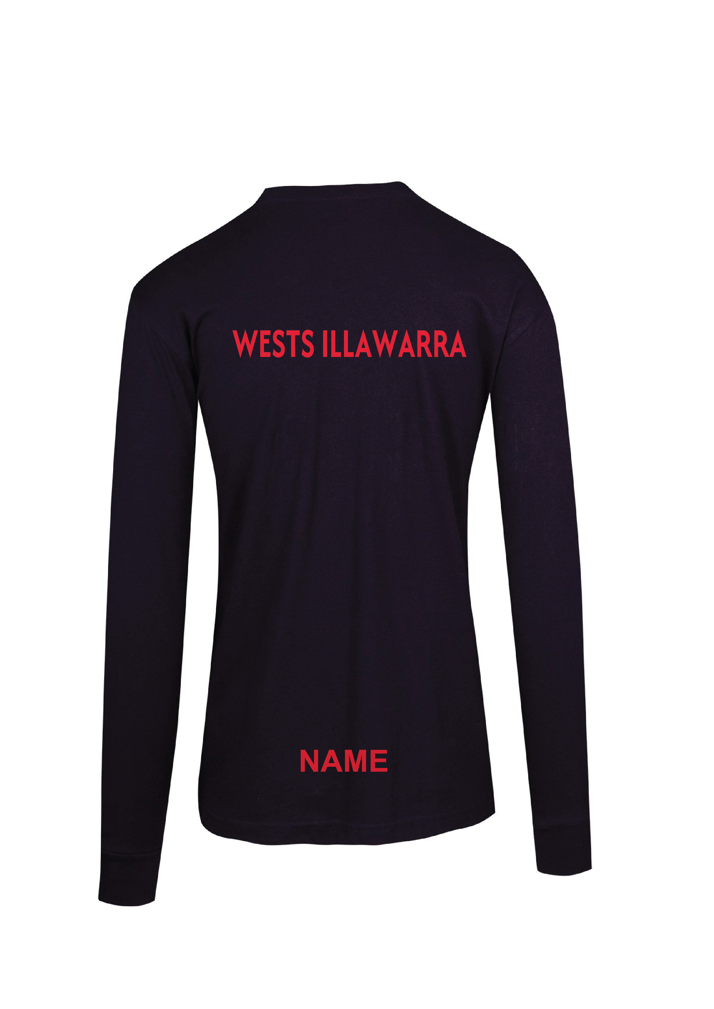 WESTS ILLAWARRA  SWIM CLUB LONG SLEEVE TEE  - KIDS/UNISEX NAVY