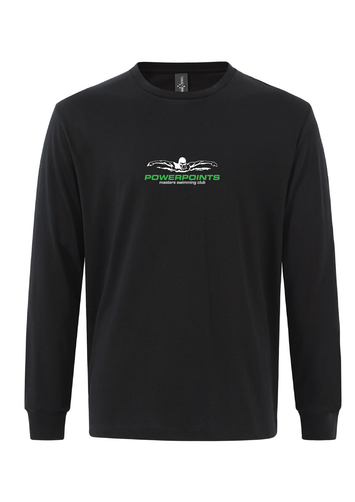 POWERPOINTS  LONG SLEEVE TEE  - UNISEX BLACK