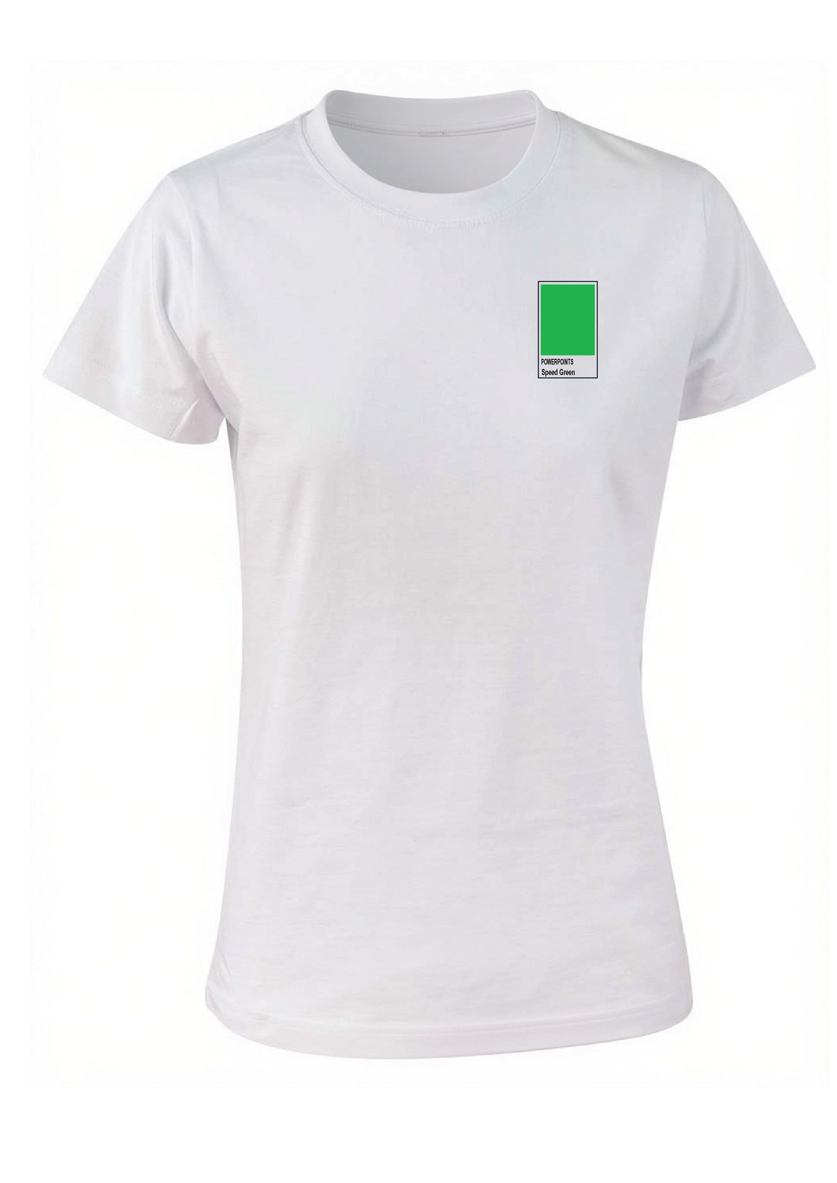 Powerpoints pantone short sleeve tee - Women's- White