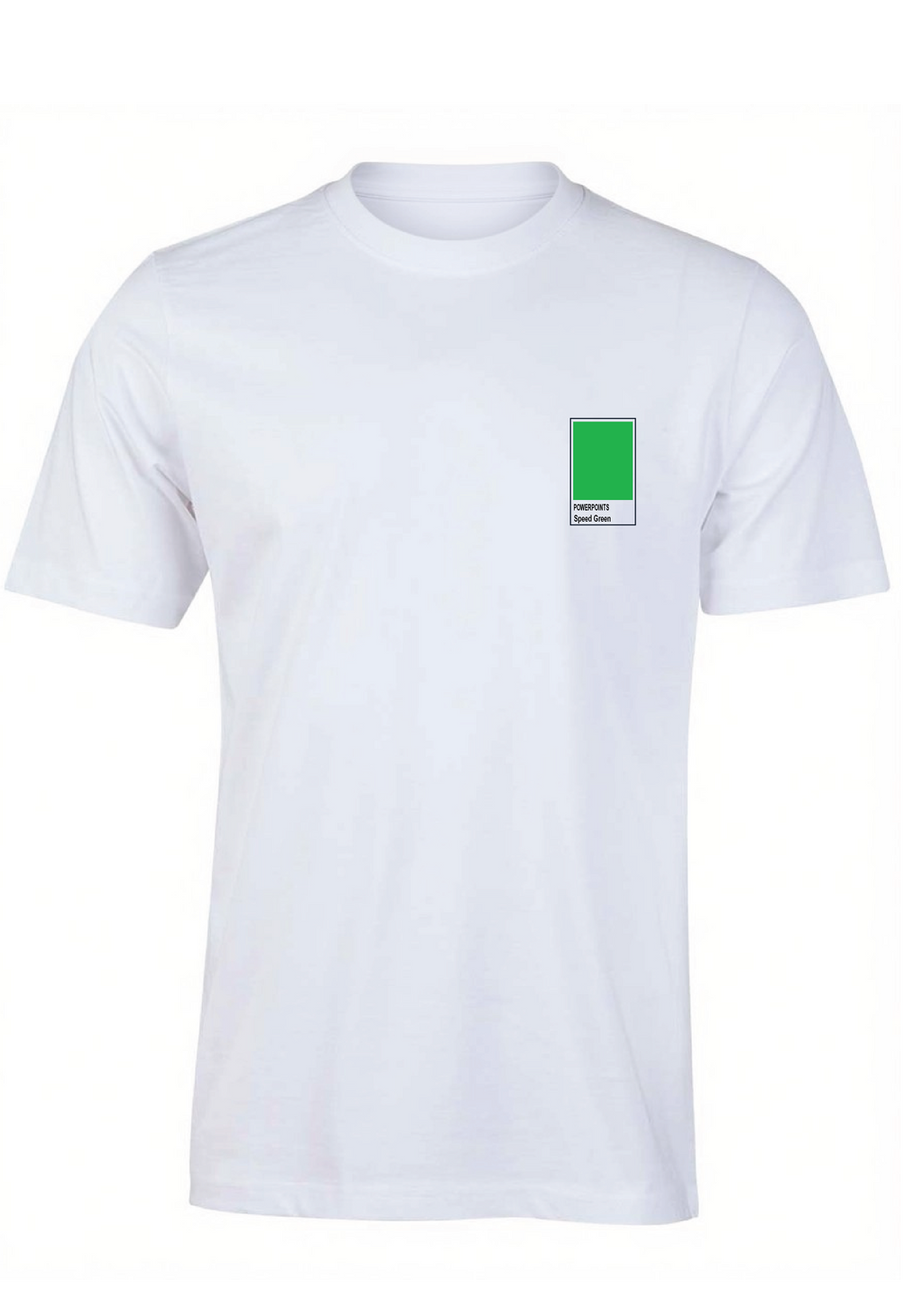 Powerpoints pantone short sleeve tee - Unisex - White
