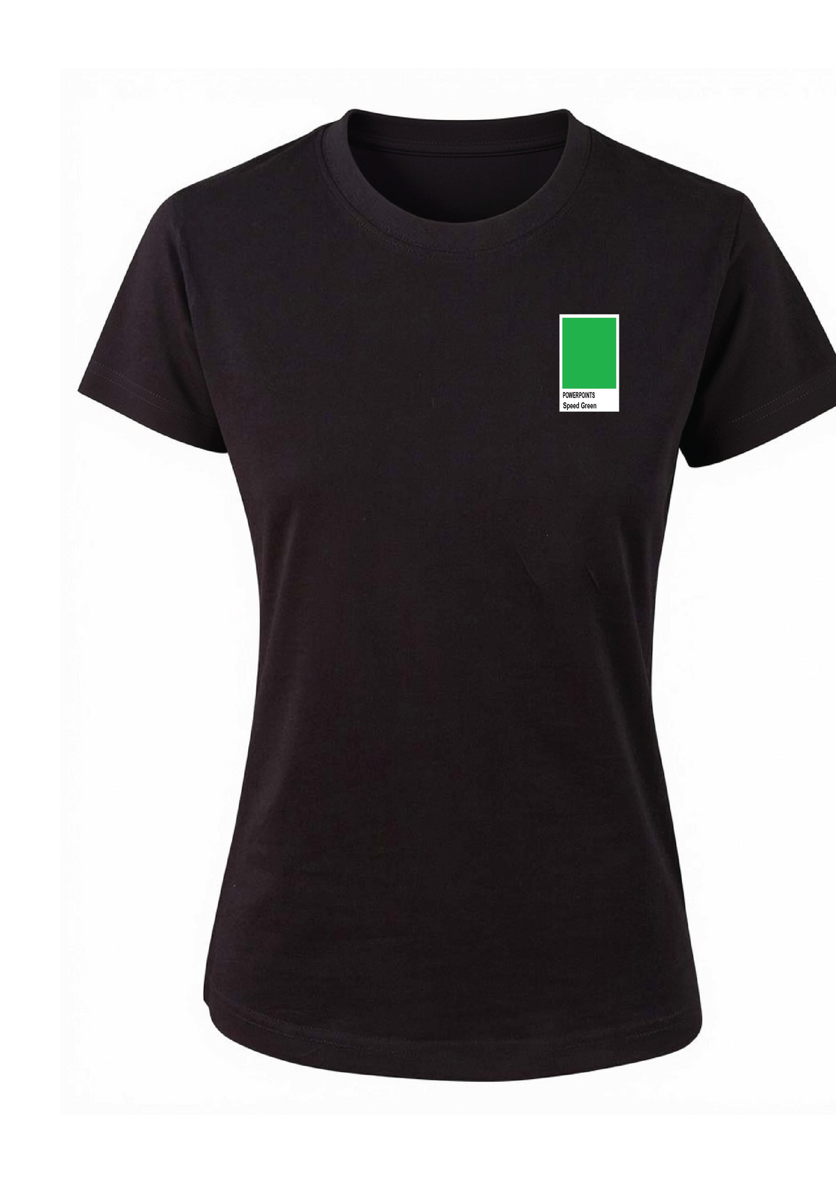 Powerpoints pantone short sleeve tee - Women's- Black