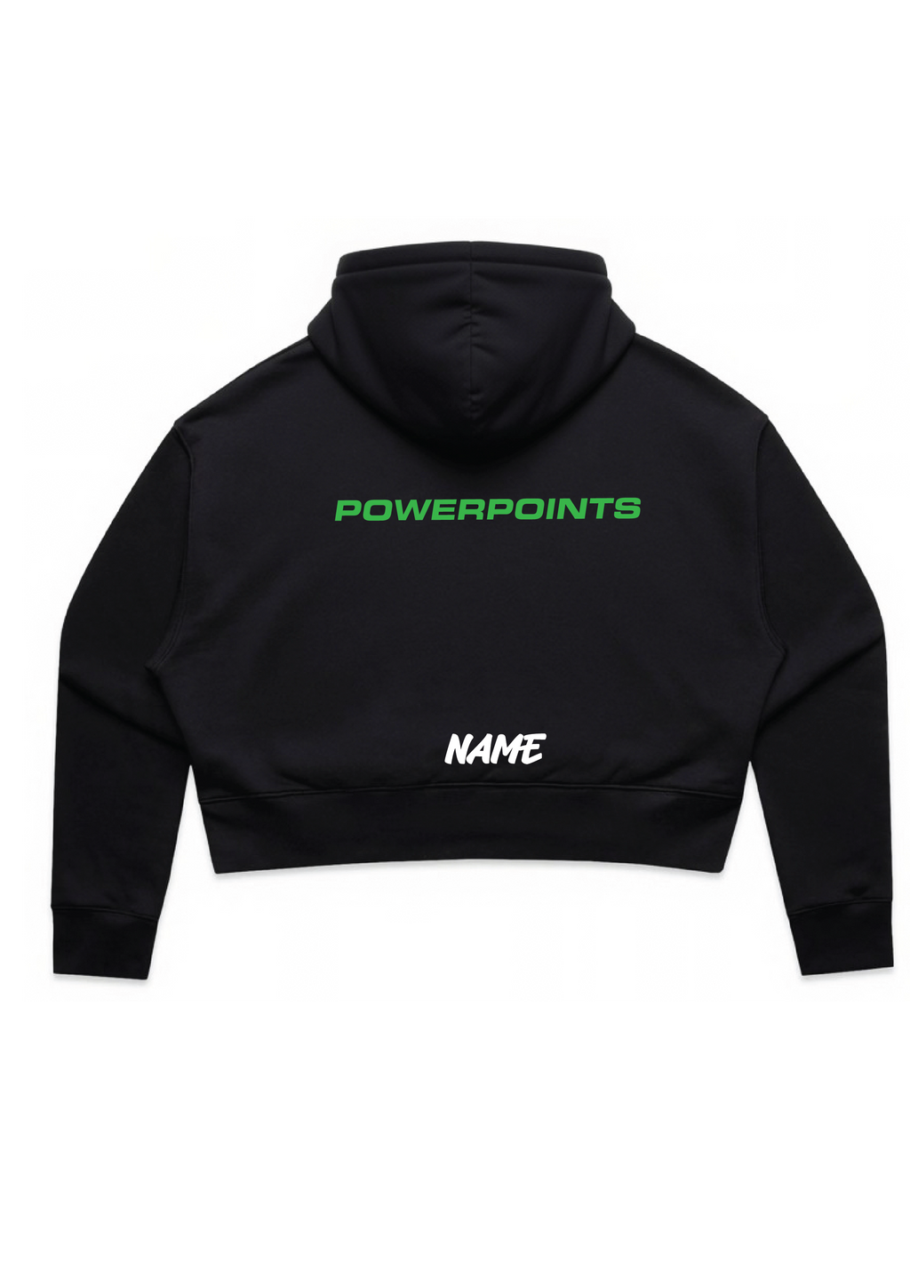 POWERPOINTS CROP HOODIE