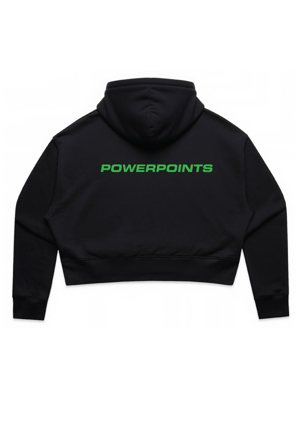 POWERPOINTS CROP HOODIE