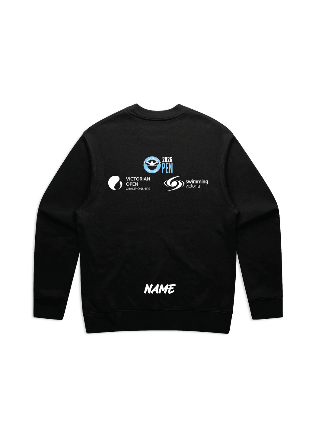 2026 VICTORIAN OPEN SC CHAMPIONSHIP CREW NECK SWEAT BLACK