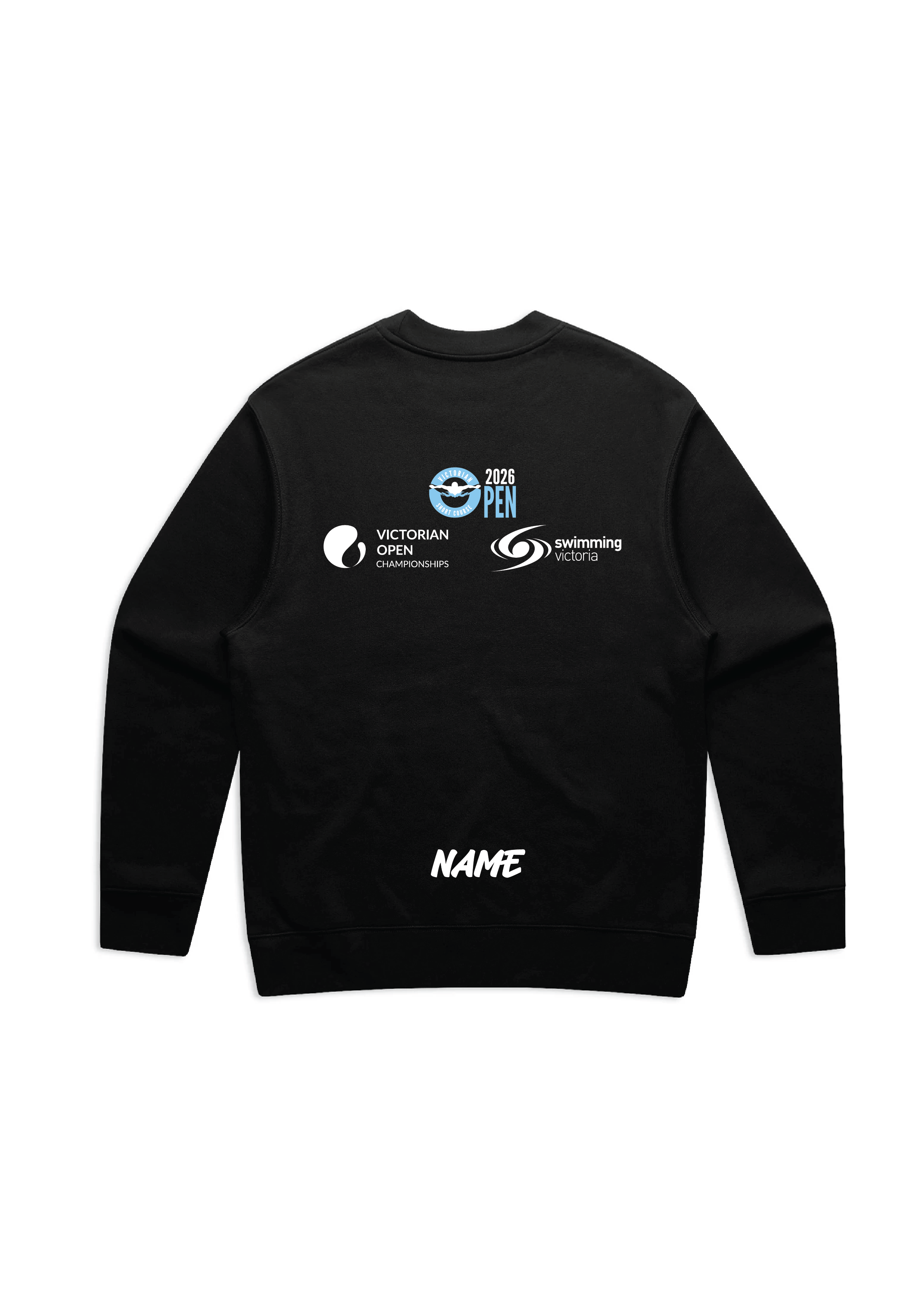 2026 VICTORIAN OPEN SC CHAMPIONSHIP CREW NECK SWEAT BLACK