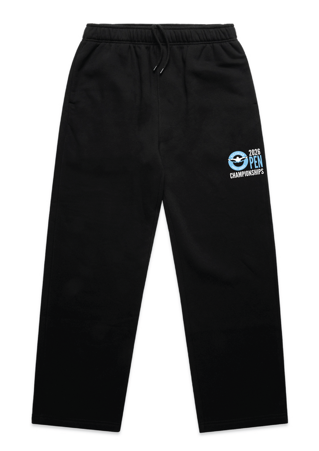 2026 VICTORIAN OPEN SC CHAMPIONSHIP RELAXED LEG TRACKPANT - BLACK