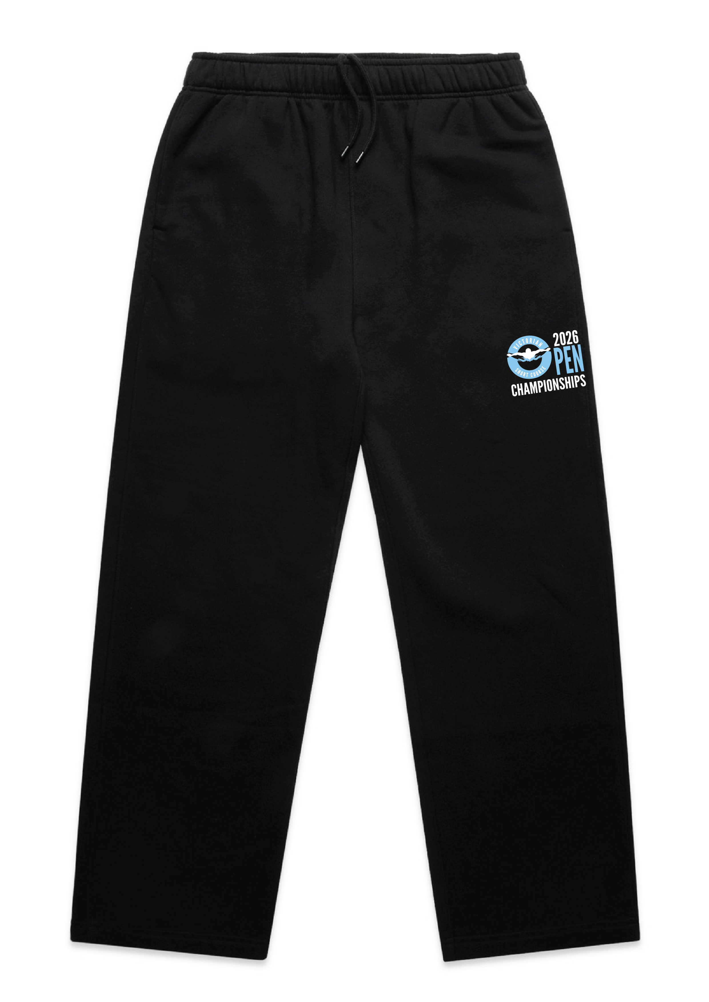 2026 VICTORIAN OPEN SC CHAMPIONSHIP RELAXED LEG TRACKPANT - BLACK