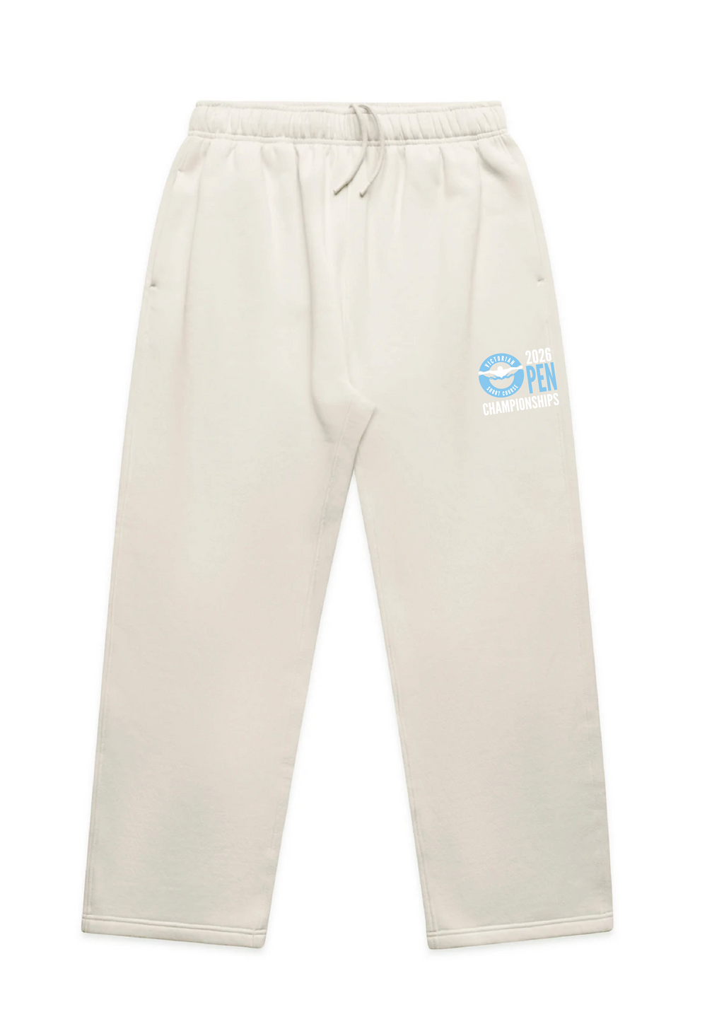 2026 VICTORIAN OPEN SC CHAMPIONSHIP RELAXED LEG TRACKPANT - BONE