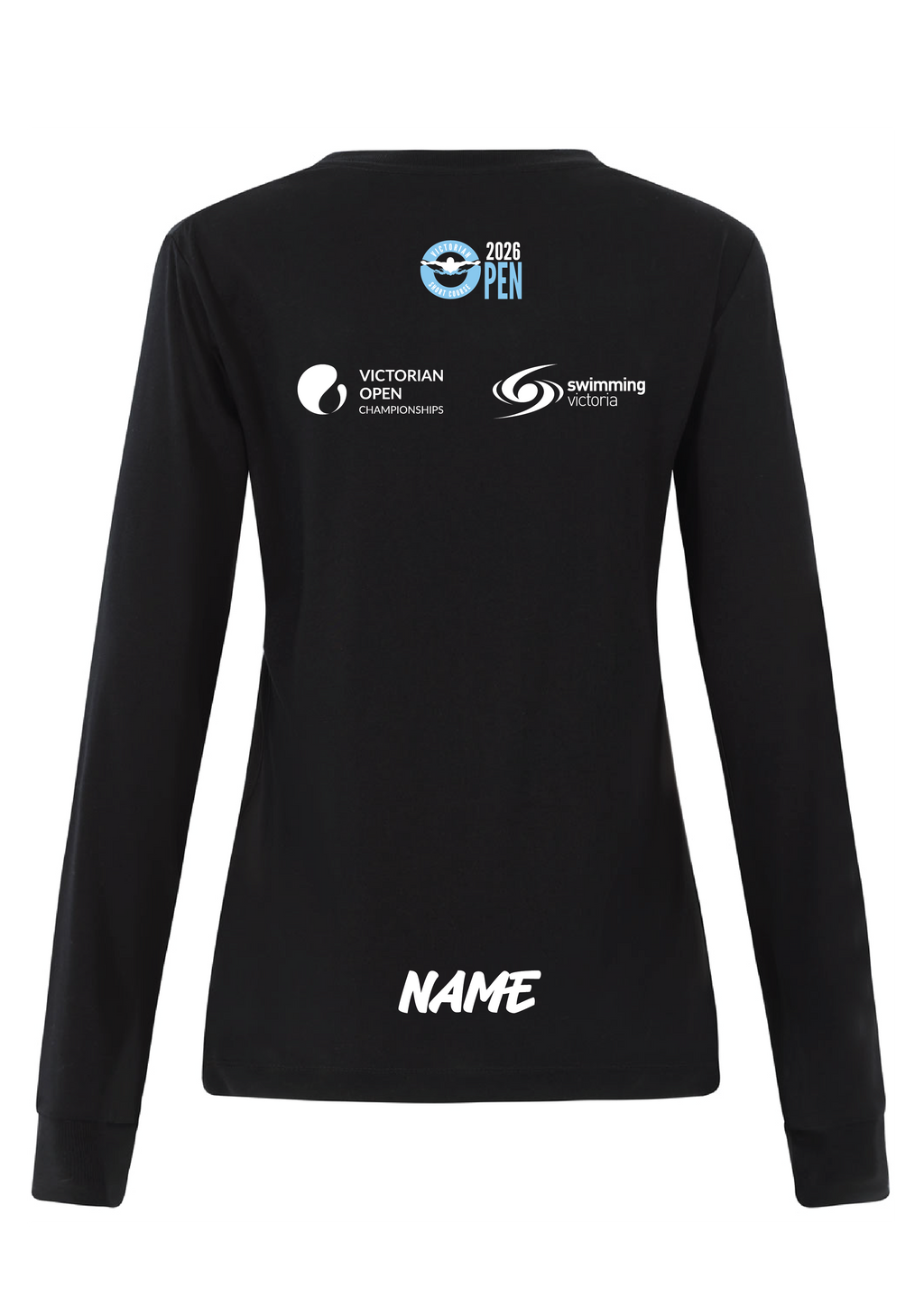 2026 VICTORIAN OPEN SC CHAMPIONSHIP LONG SLEEVE TEE  - WOMENS BLACK