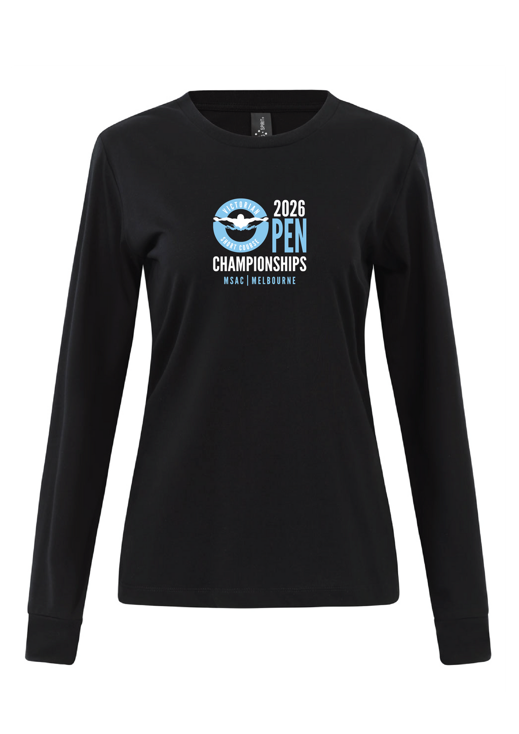 2026 VICTORIAN OPEN SC CHAMPIONSHIP LONG SLEEVE TEE  - WOMENS BLACK
