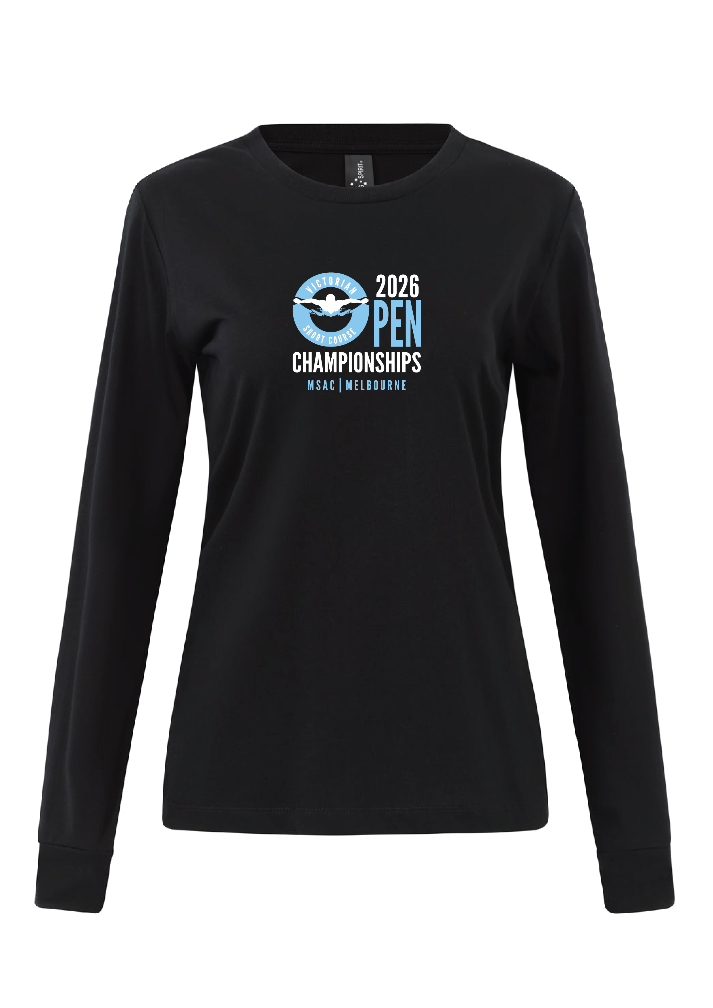 2026 VICTORIAN OPEN SC CHAMPIONSHIP LONG SLEEVE TEE  - WOMENS BLACK