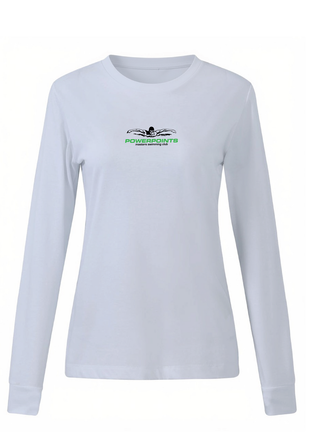 POWERPOINTS VPP LONG SLEEVE TEE  - WOMENS WHITE