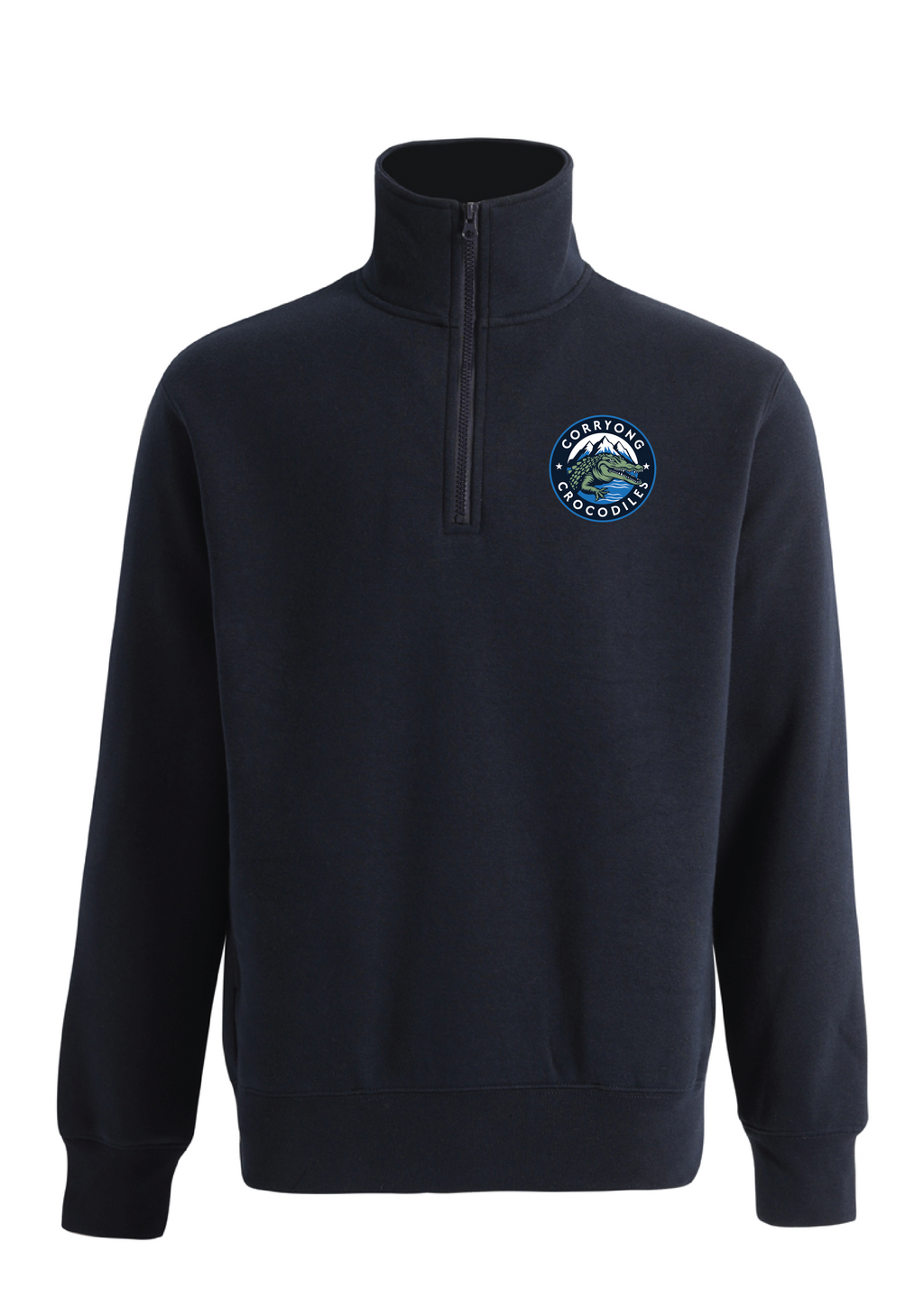 CORRYONG SWIM CLUB   1/4 ZIP SWEAT - NAVY