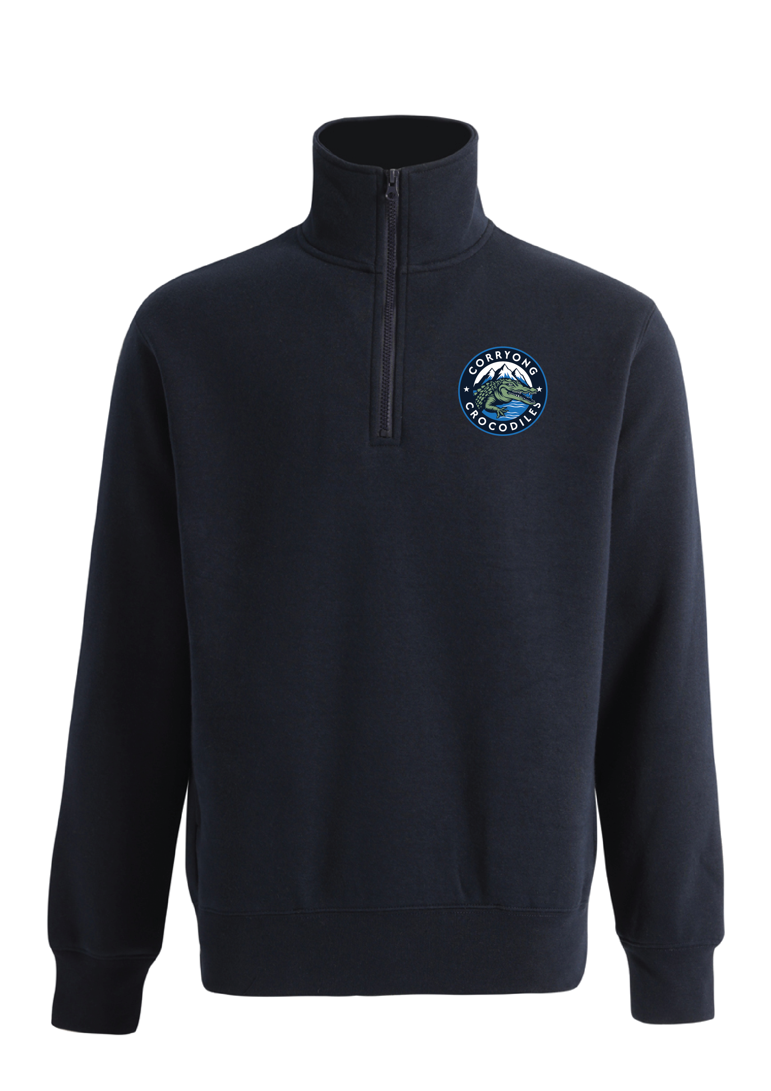 CORRYONG SWIM CLUB   1/4 ZIP SWEAT - NAVY