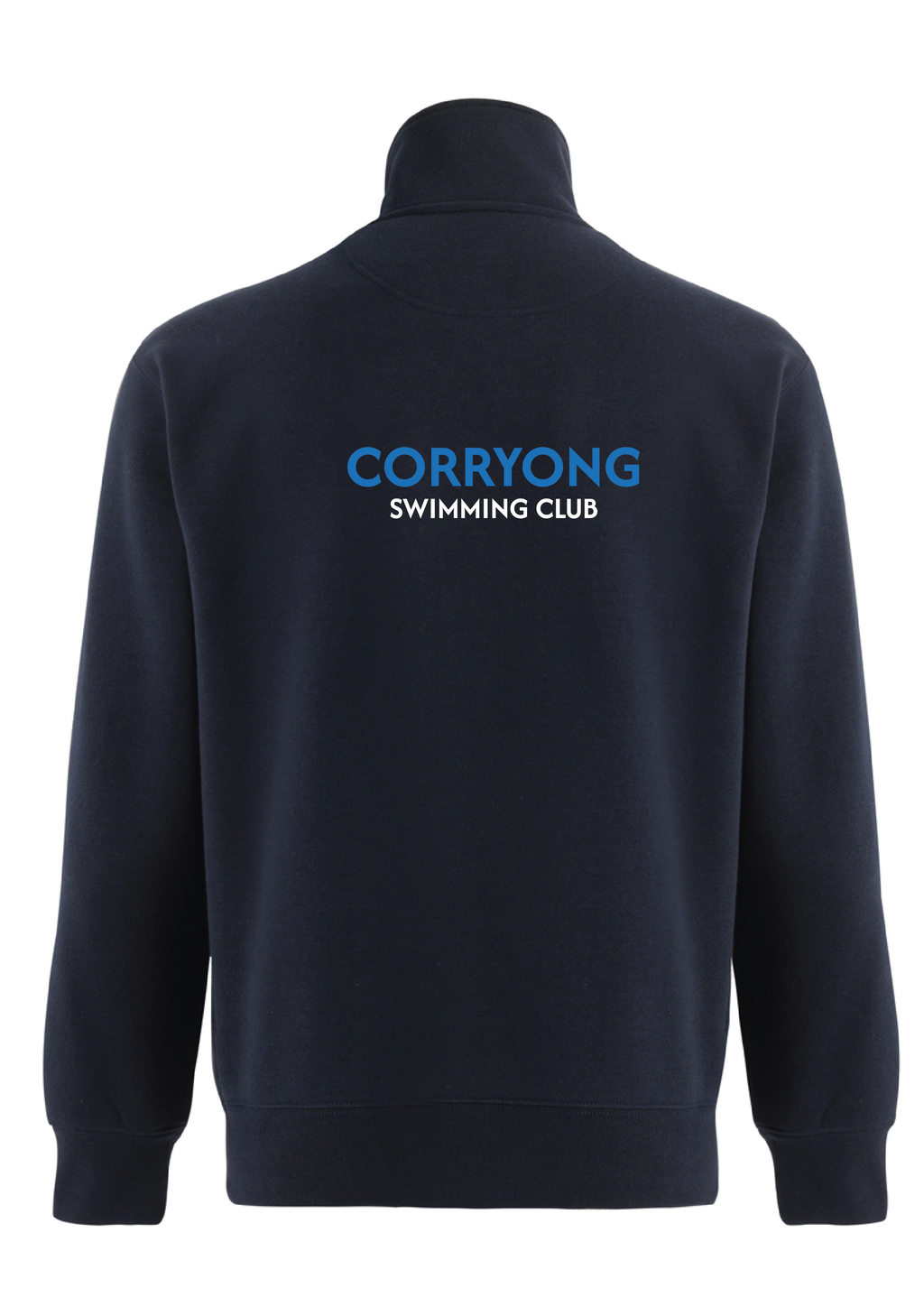 CORRYONG SWIM CLUB   1/4 ZIP SWEAT - NAVY
