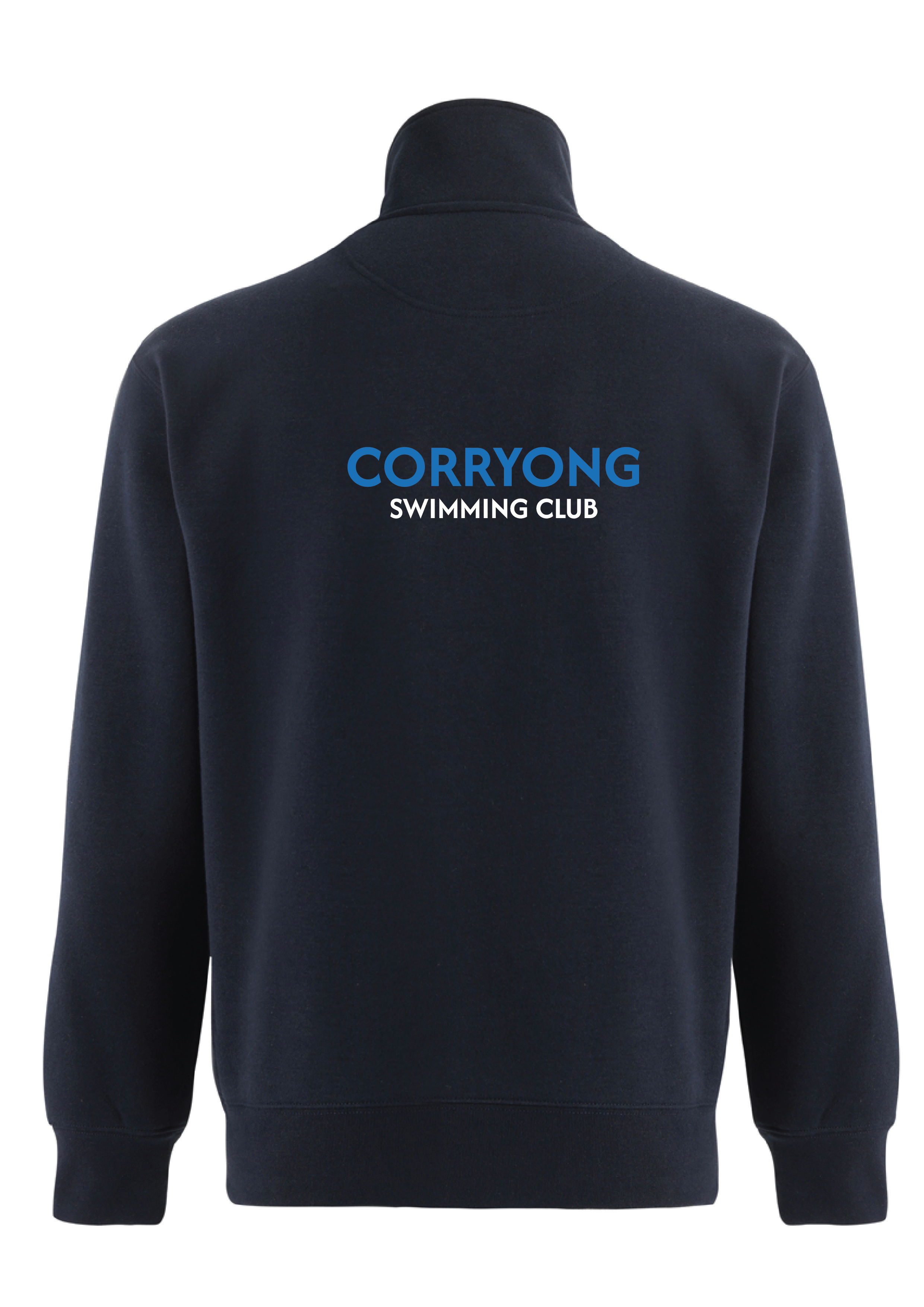 CORRYONG SWIM CLUB   1/4 ZIP SWEAT - NAVY
