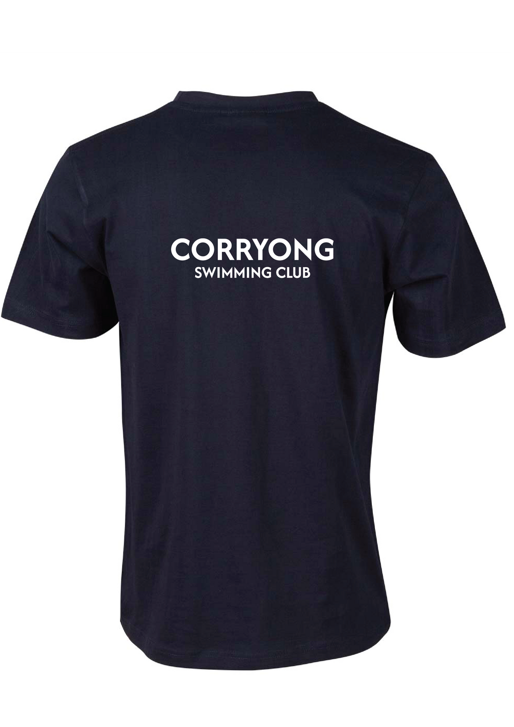 CORRYONG SWIM CLUB SHORT SLEEVE TEE - NAVY