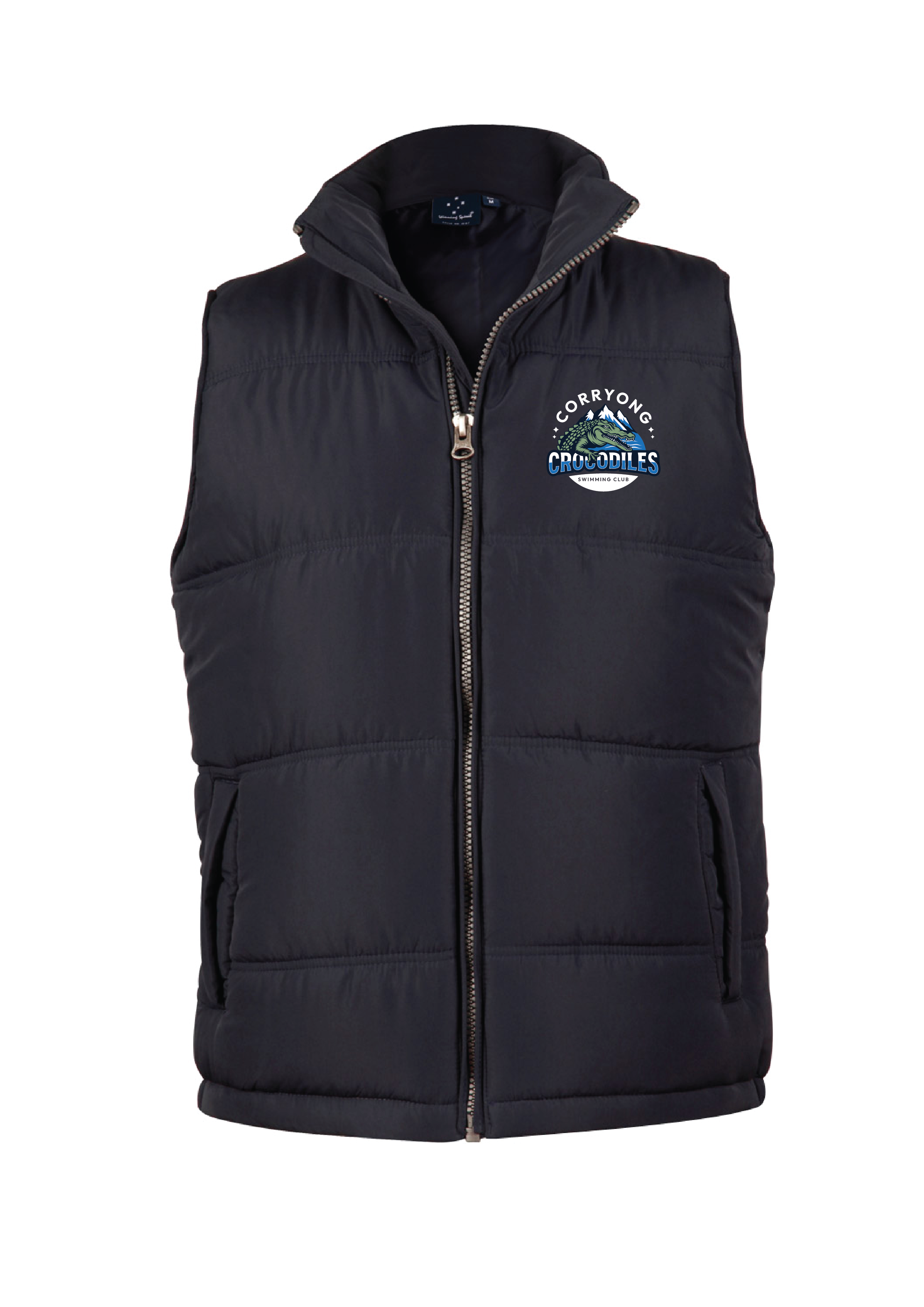 CORRYONG SWIM CLUB PUFFA VEST - NAVY