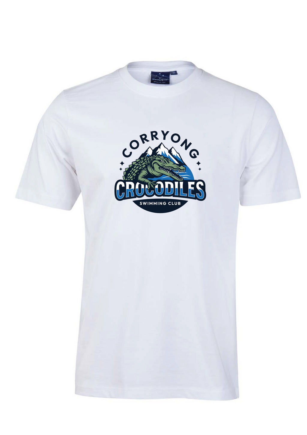 CORRYONG SWIM CLUB SHORT SLEEVE TEE - WHITE