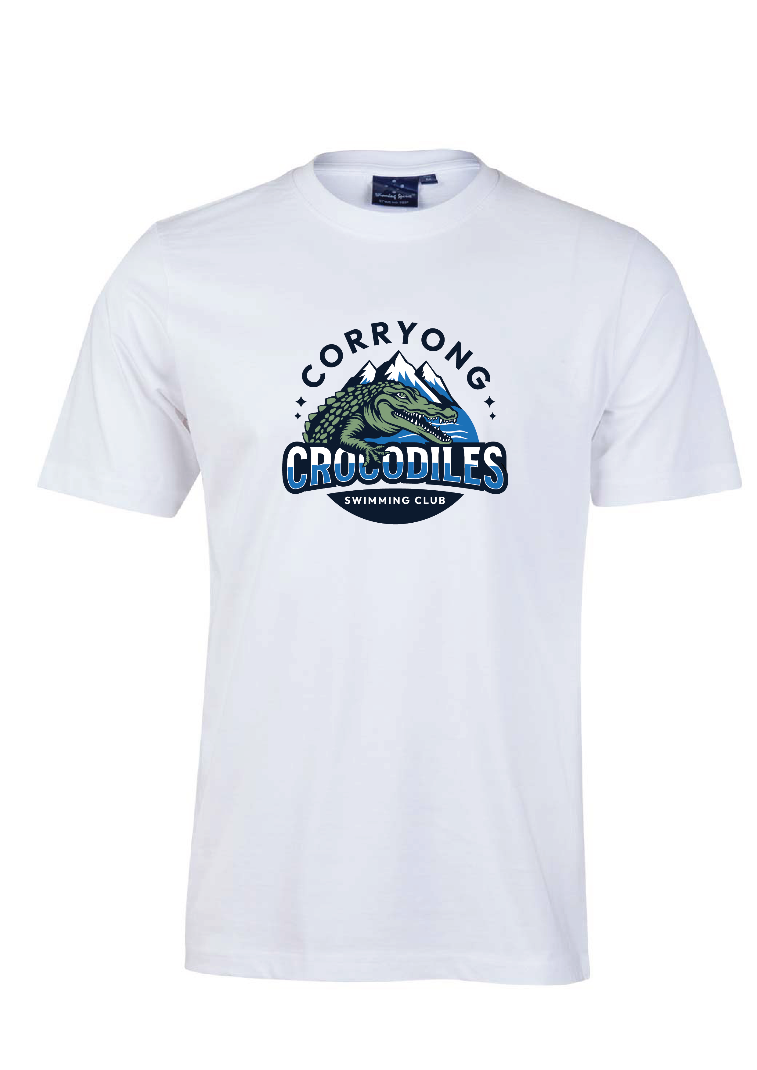 CORRYONG SWIM CLUB SHORT SLEEVE TEE - WHITE