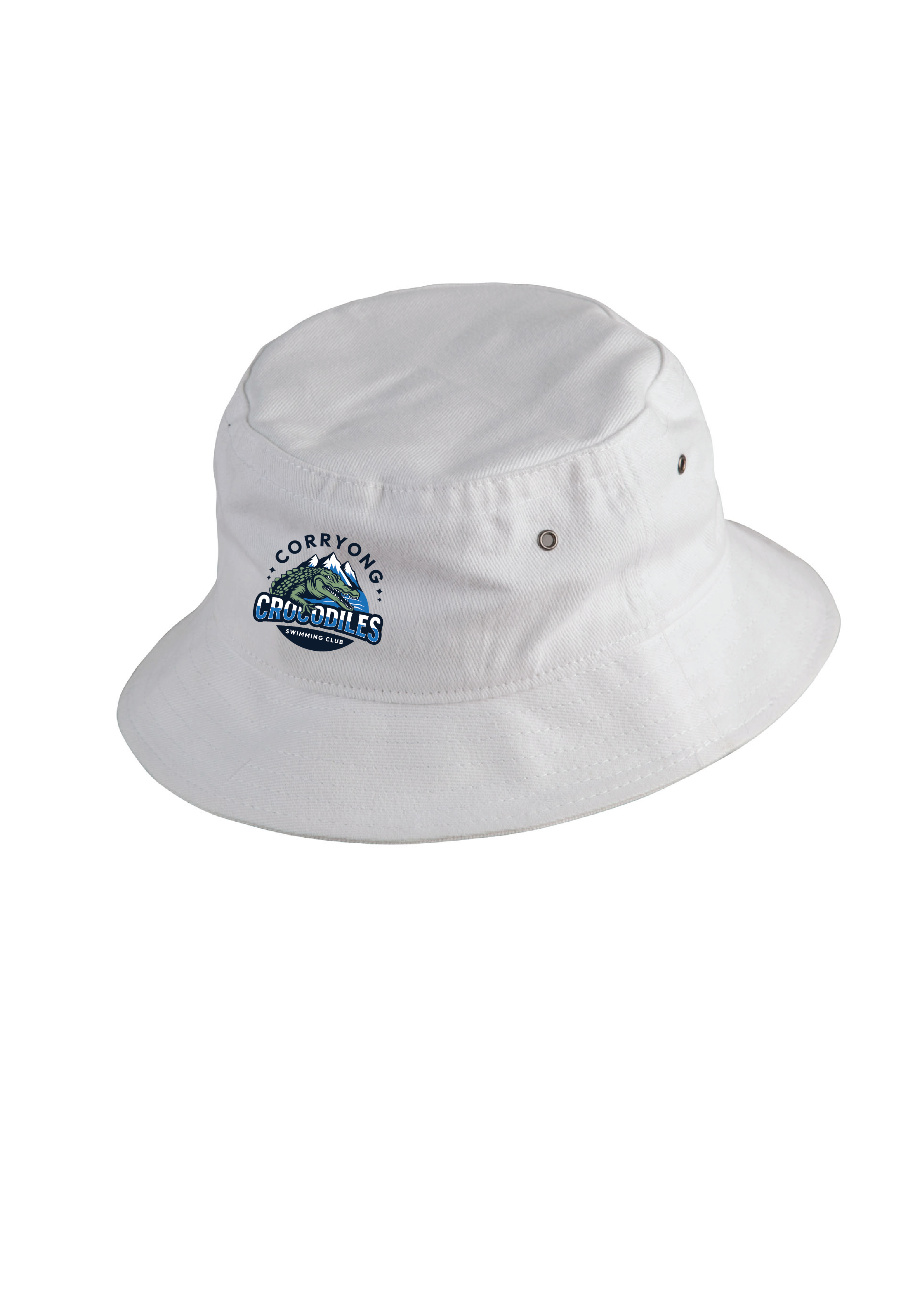 CORRYONG SWIM CLUB BUCKET HAT - WHITE