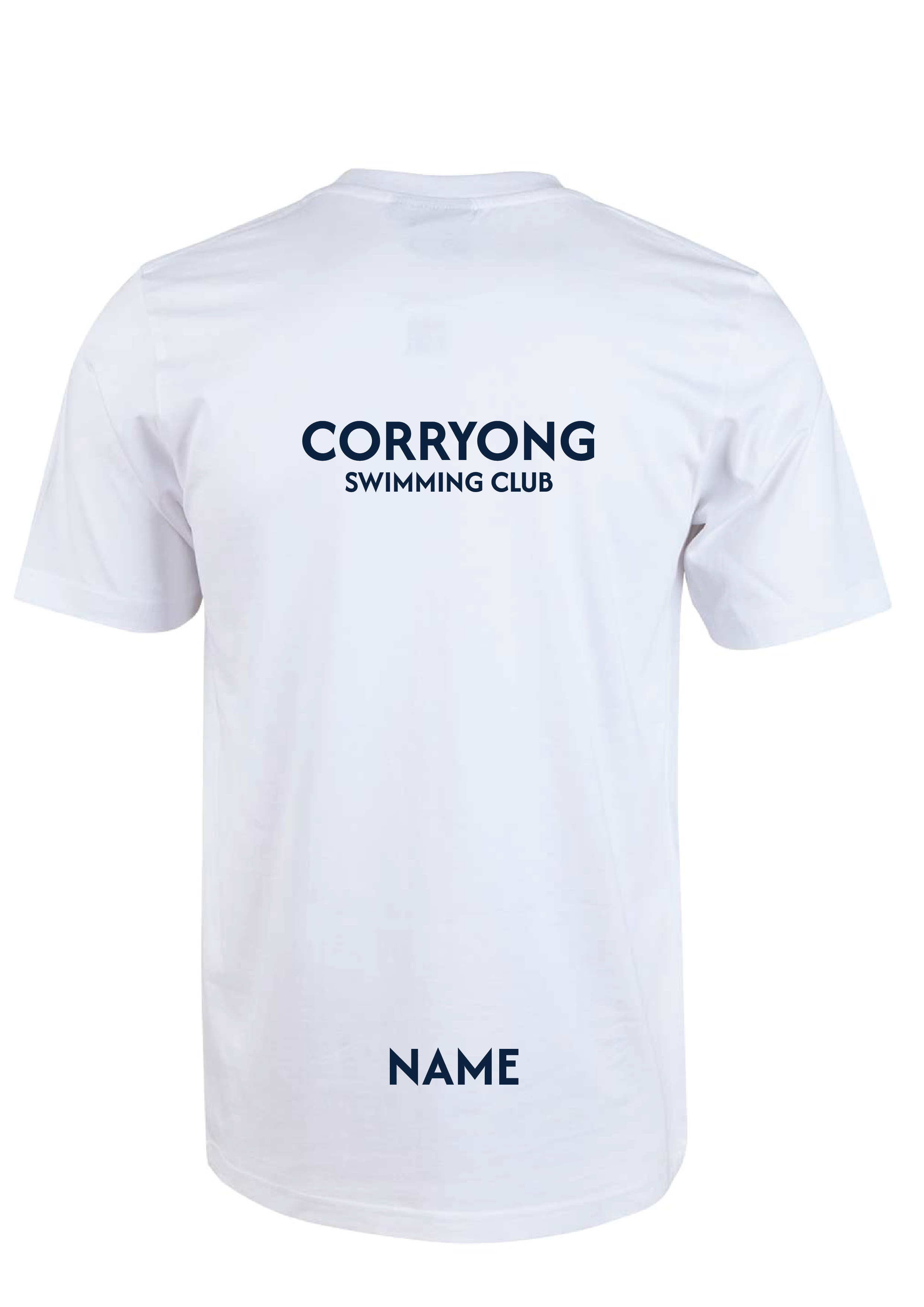CORRYONG SWIM CLUB SHORT SLEEVE TEE - WHITE