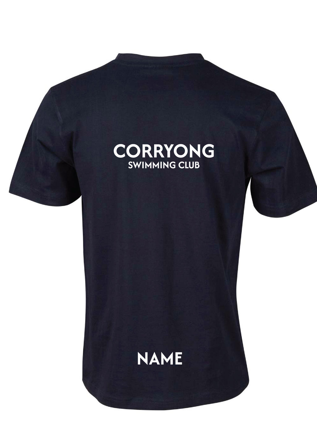CORRYONG SWIM CLUB SHORT SLEEVE TEE - NAVY