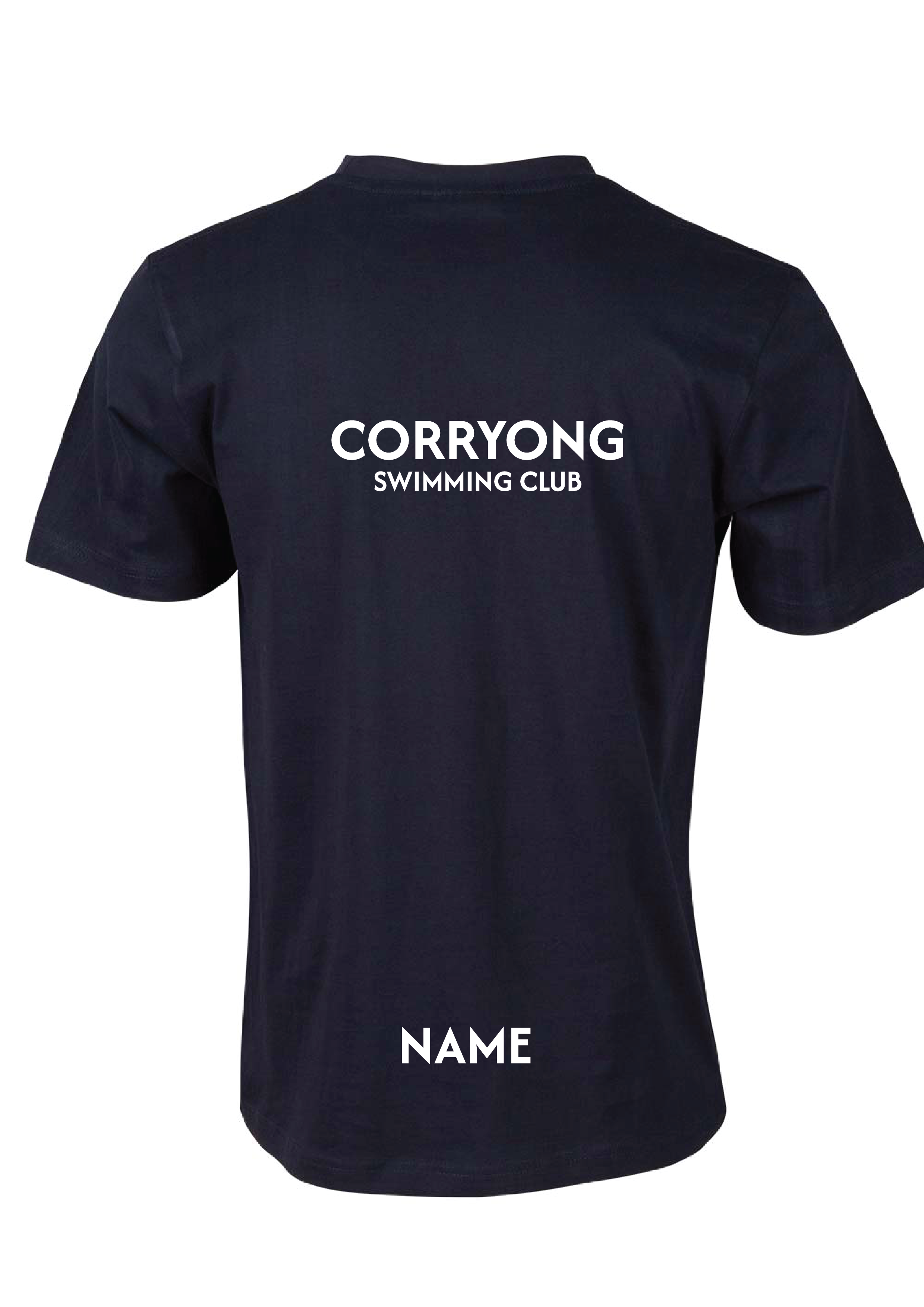 CORRYONG SWIM CLUB SHORT SLEEVE TEE - NAVY