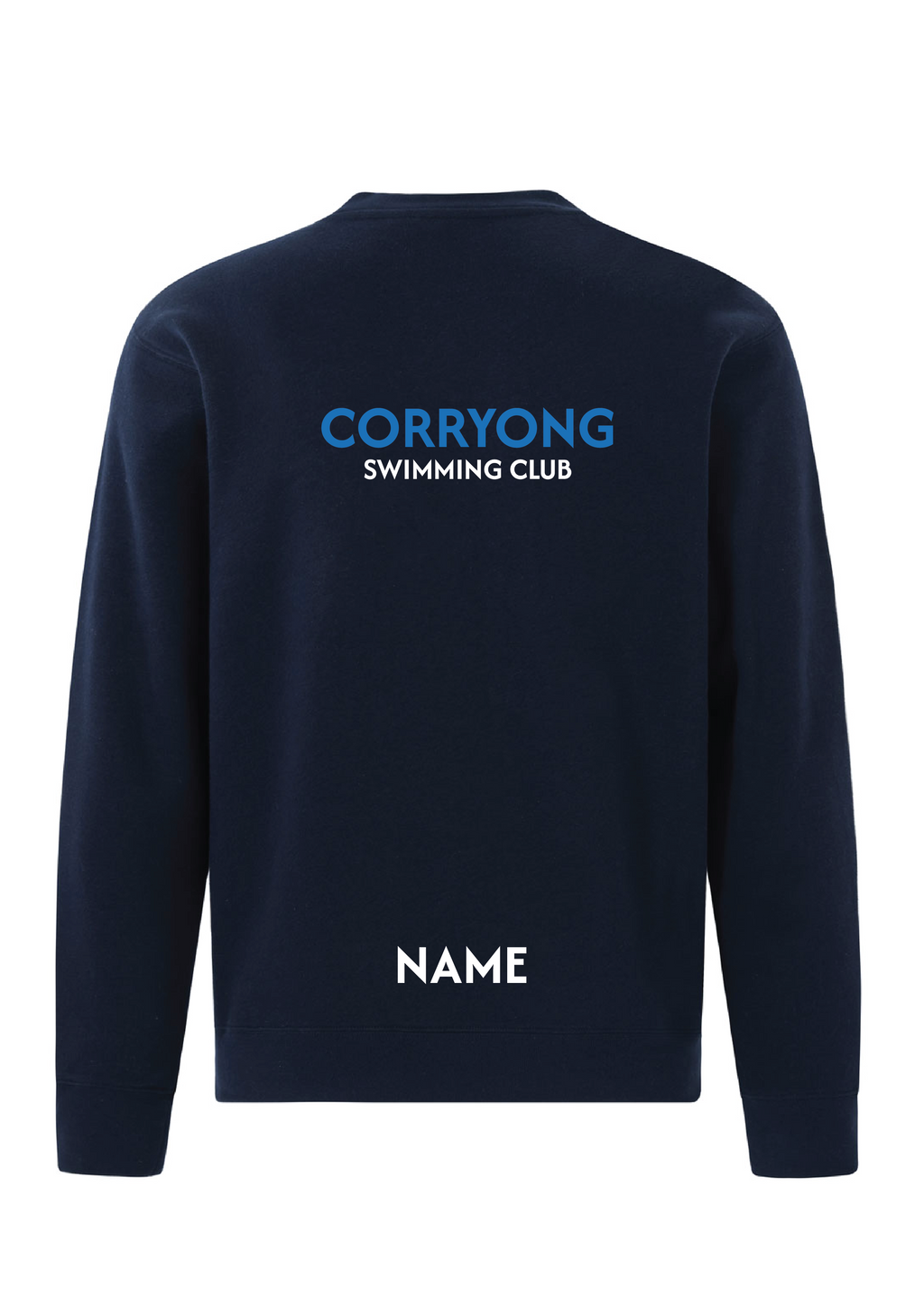 CORRYONG SWIM CLUB SWEAT TOP - NAVY