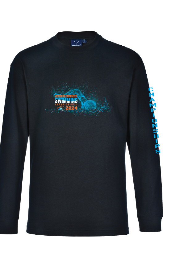 2024 Victorian Country SC Championships Long Sleeve Tee - navy