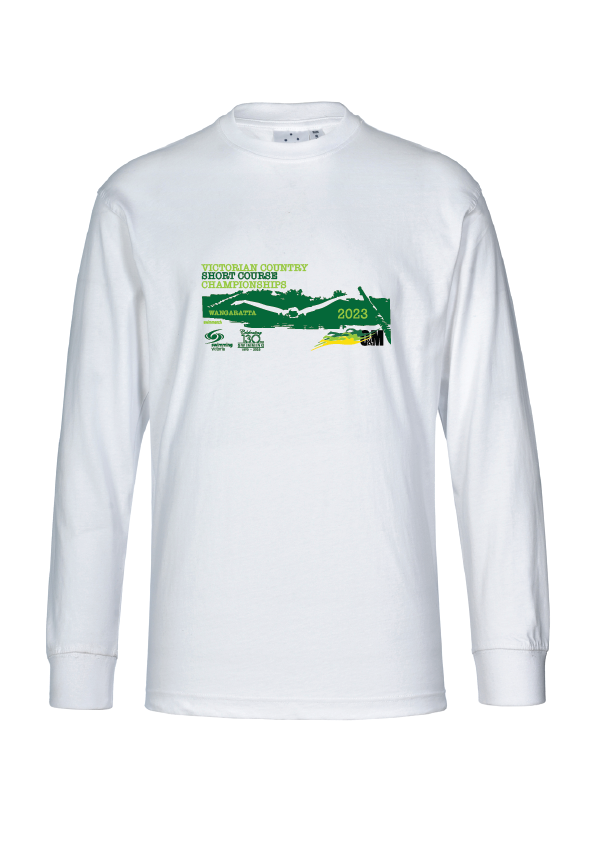2023 Victorian Country SC Championships Long Sleeve Tee - WHITE