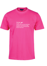 Diving ) Noun) short sleeve cotton tee - Pink