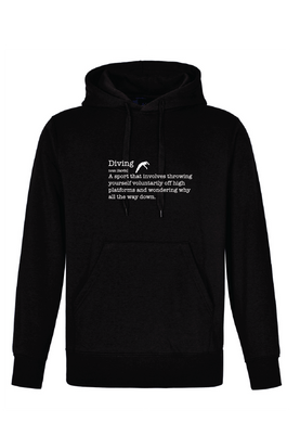 Diving ( noun) hoodie black