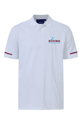 Diving Queensland Coach Short Sleeve Polo - Unisex