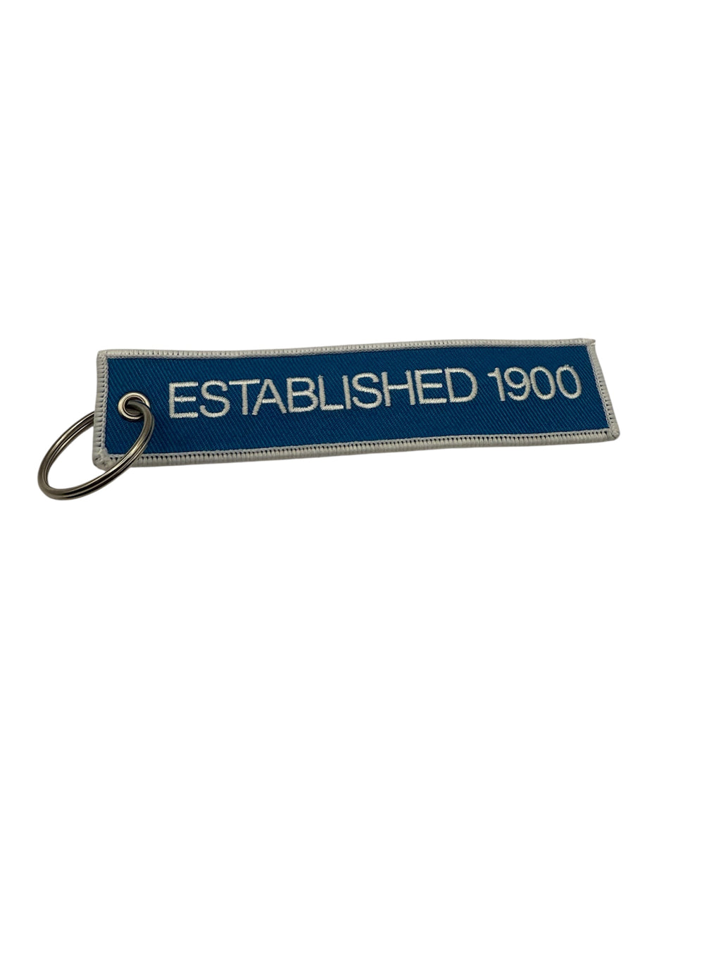 Keychain embroidered - Backstroke Est 1900 - Blue