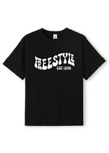 NEW PUFF PRINT STROKE TEES  - BLACK/WHITE