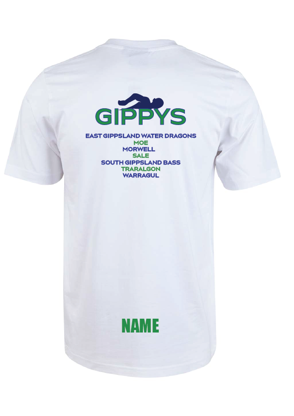 2025 GIPPSLAND CHAMPIONSHIPS SHORT SLEEVE TEE - WHITE