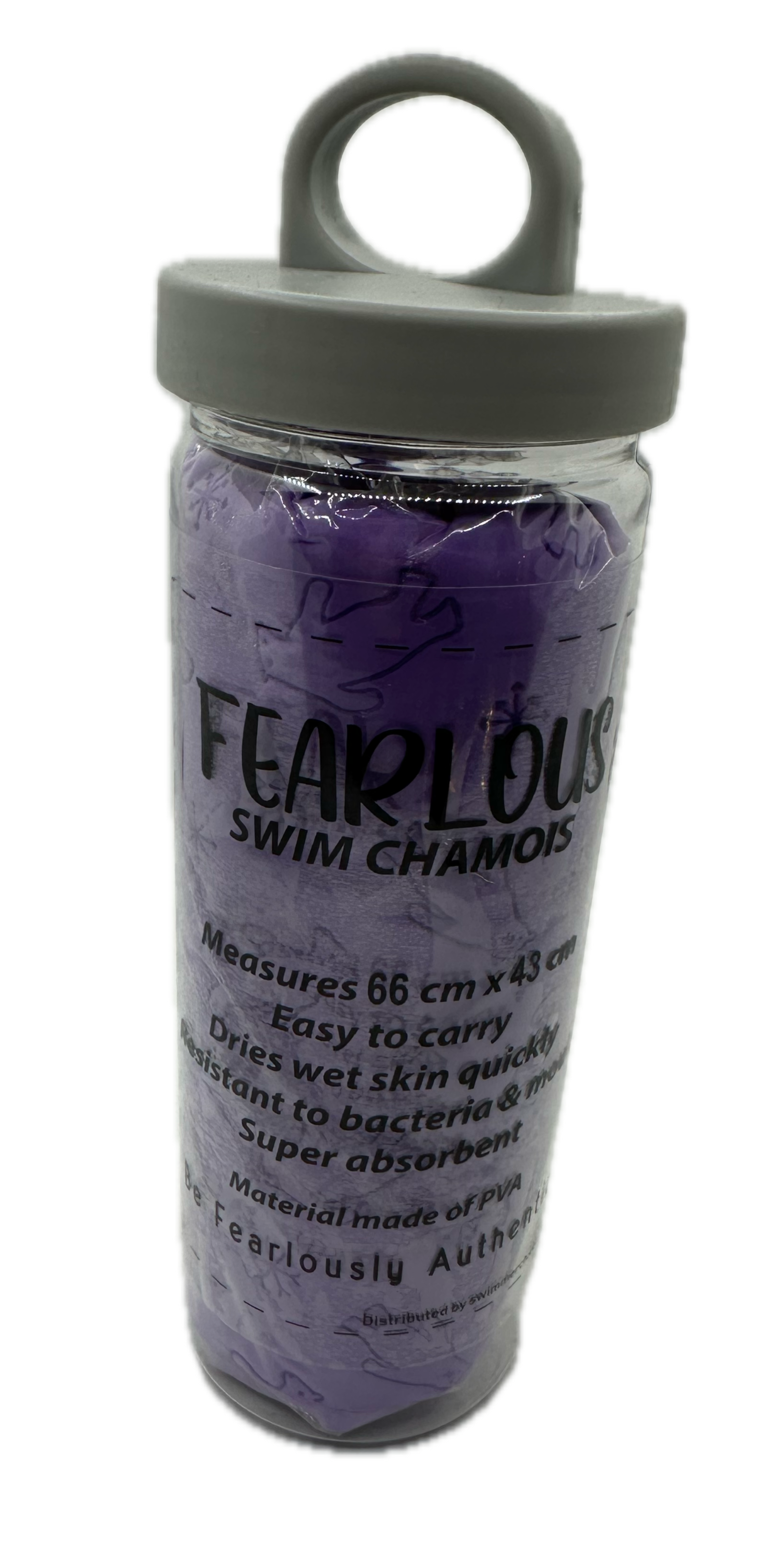 Diving/Swim Large Chamois by FEARLOUS 66cm x 43cm - MAUVE