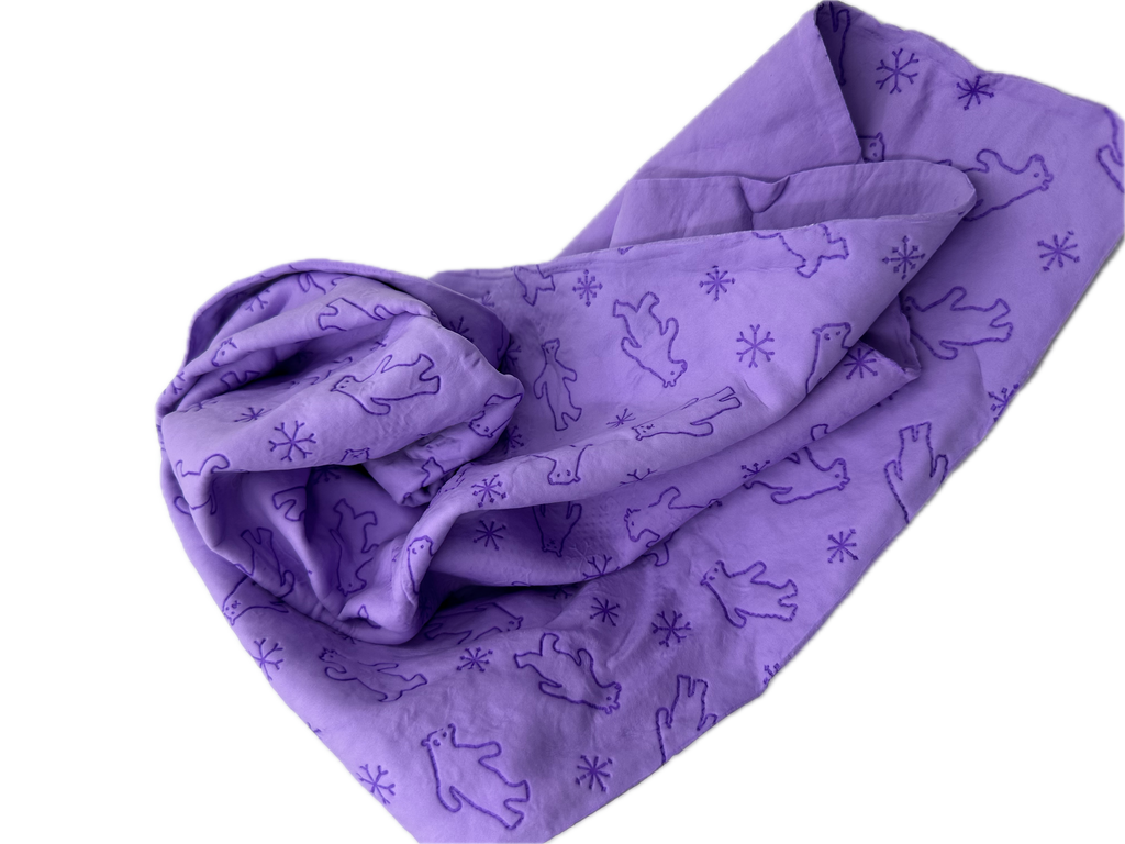 Diving/Swim Large Chamois by FEARLOUS 66cm x 43cm - MAUVE